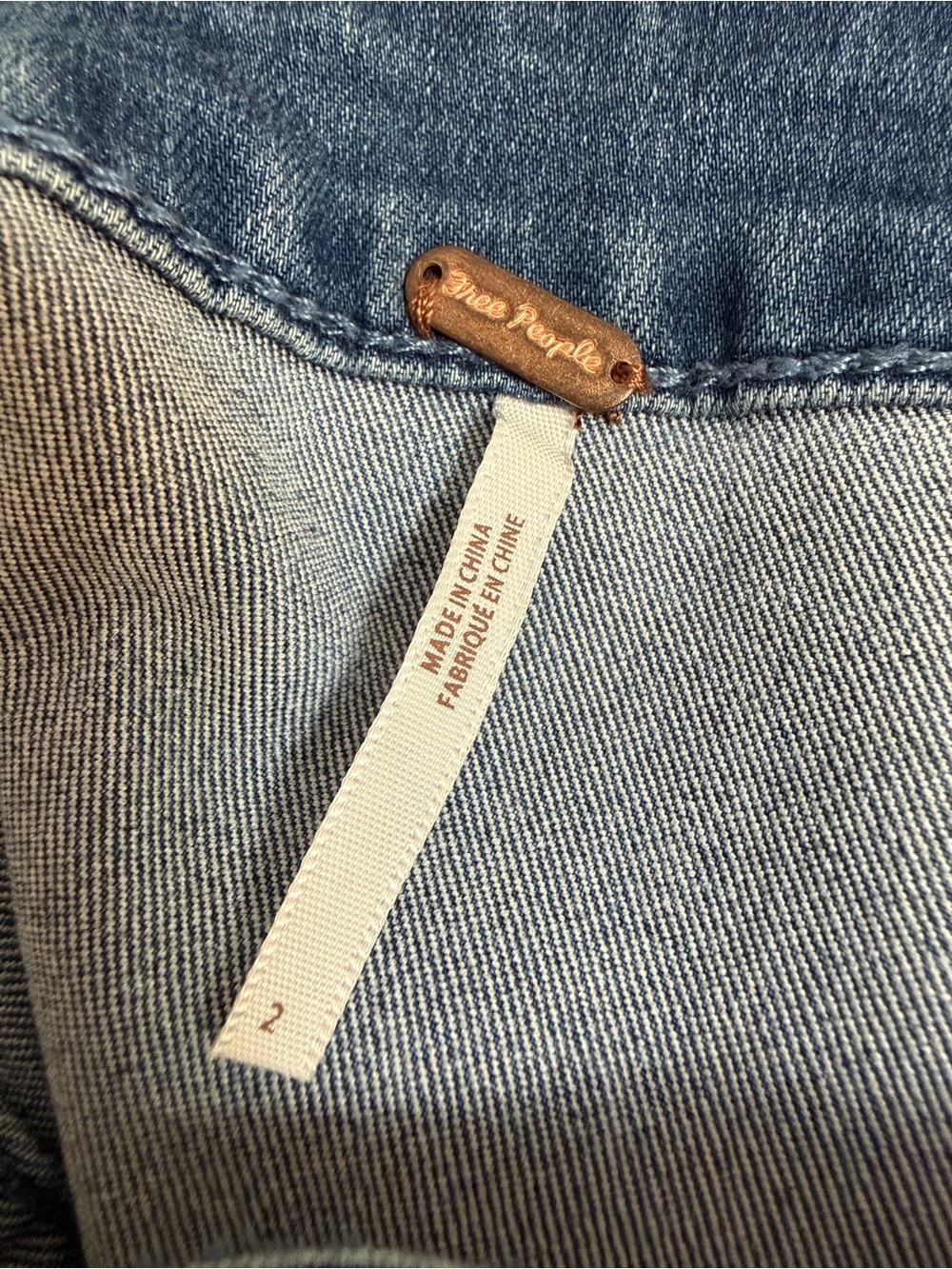 Free People Button Up Denim Skirt - Picture 3 of 3